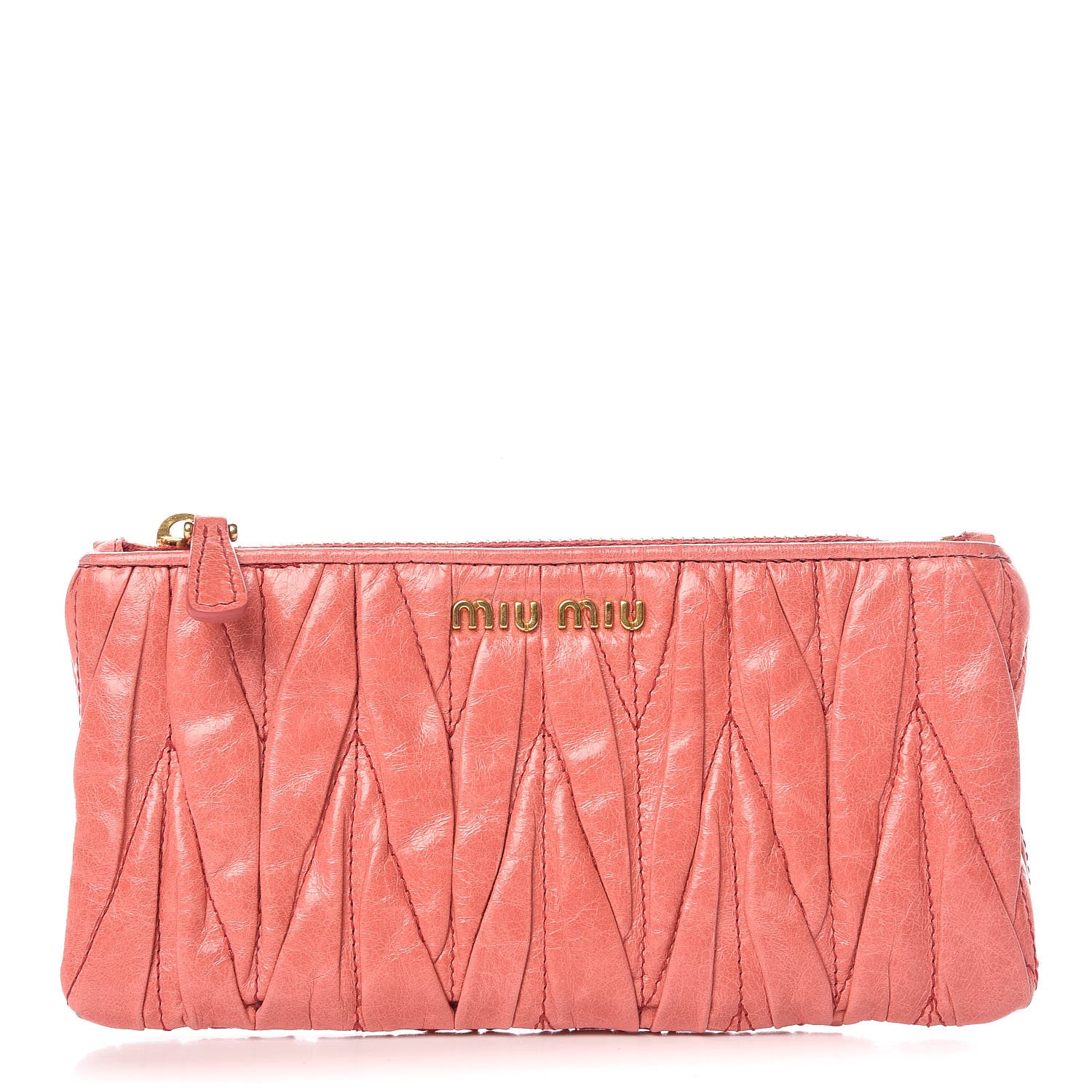 Miu Miu Nappa Matelasse Lux Pouch Rosa 1 of 10