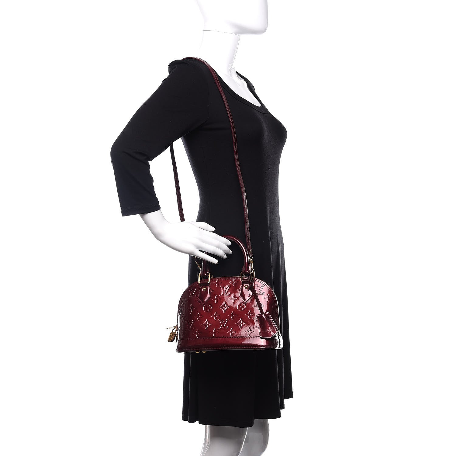 Louis Vuitton Vernis Alma BB Rouge Fauviste 2 of 9