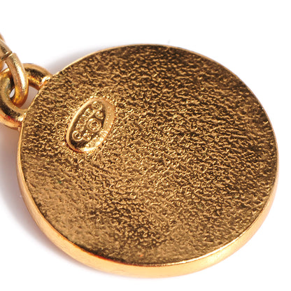 Chanel Enamel CC Star Drop Earrings Gold Red 3 of 5