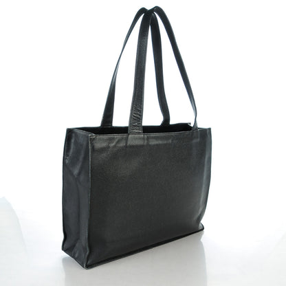 Chanel Caviar Large CC Shoulder Bag Black 3 of 8