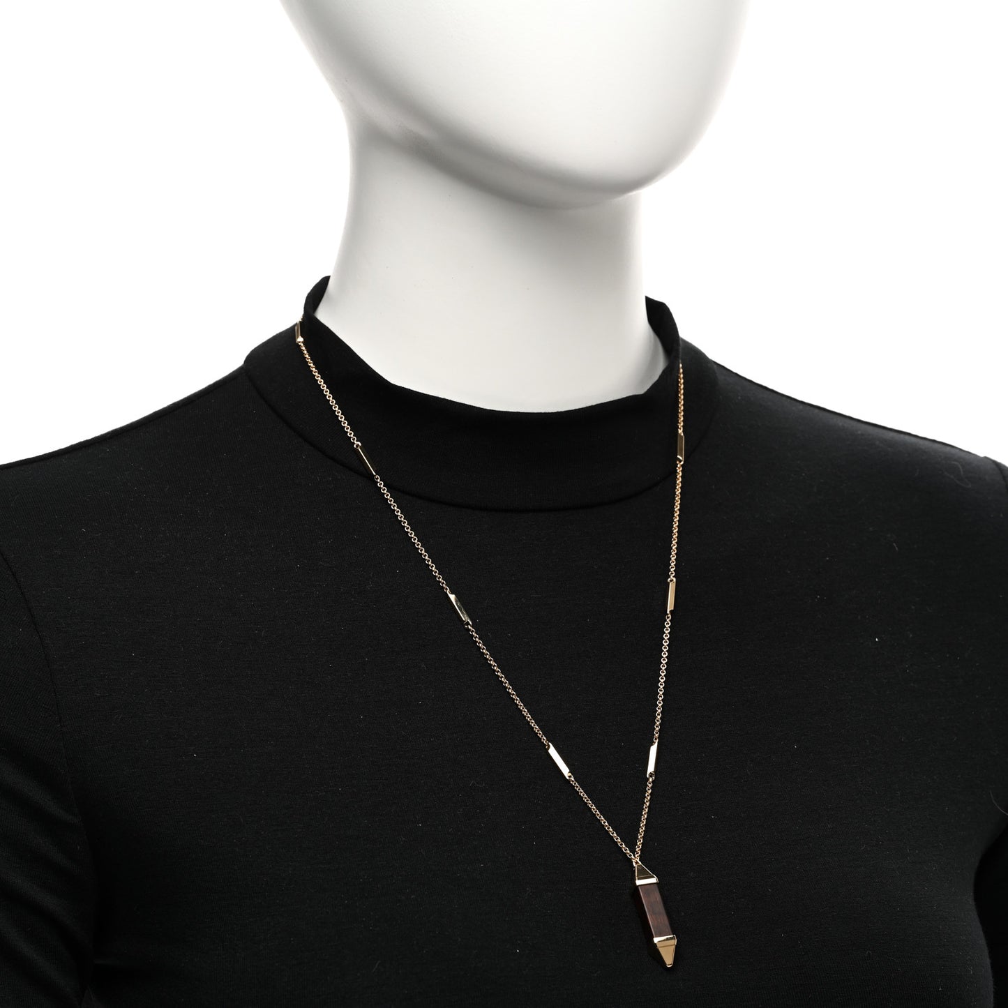 18K Yellow Gold Snakewood Large Les Berlingtos de Cartier Necklace