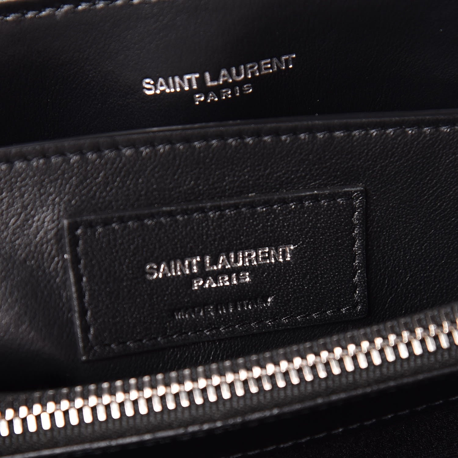 Saint Laurent Calfskin Y Quilted Monogram Small Loulou Chain Satchel Black 6 of 10