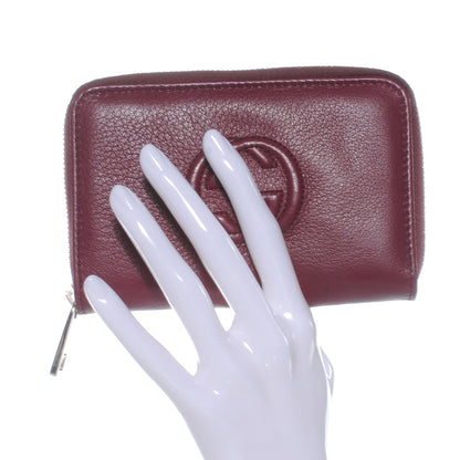Gucci Calfskin Soho Compact Wallet Bordeaux 2 of 8