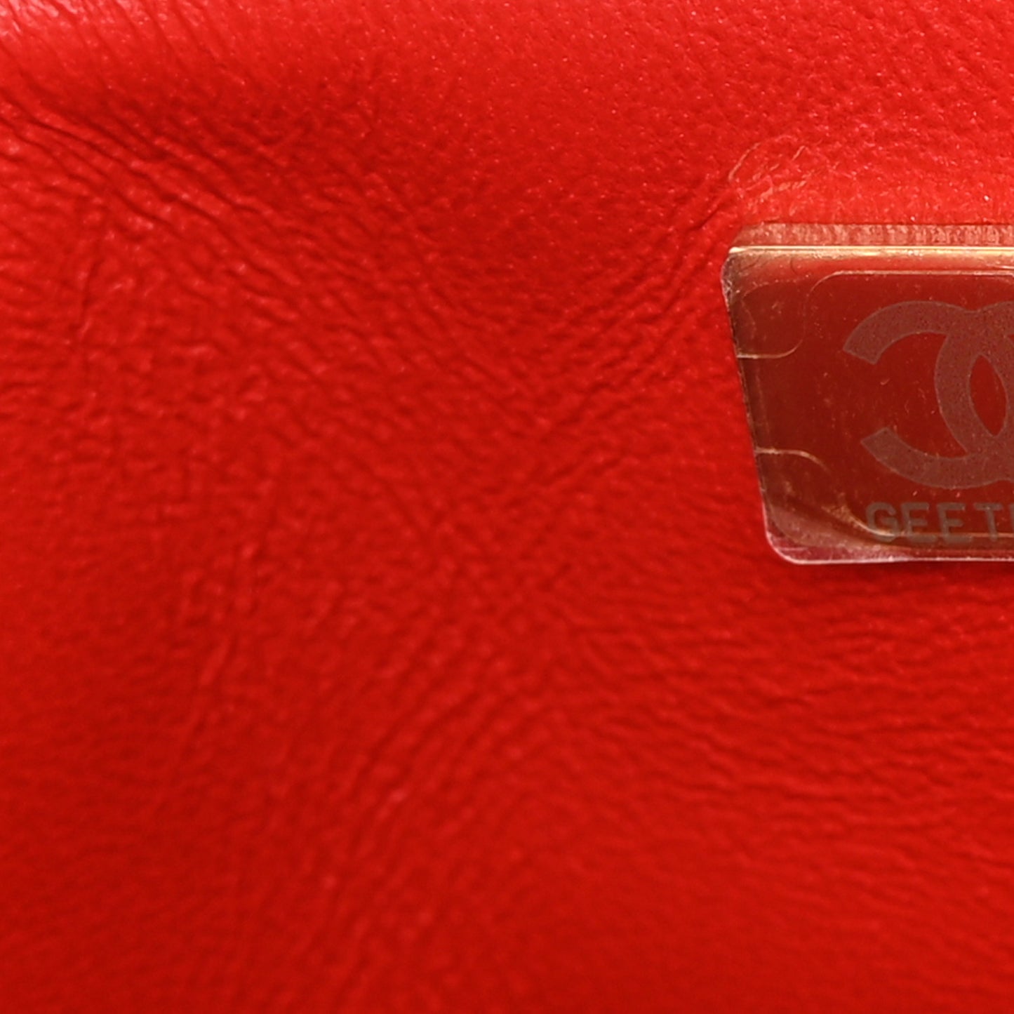 Tweed Quilted Mini Rectangular Flap White Red