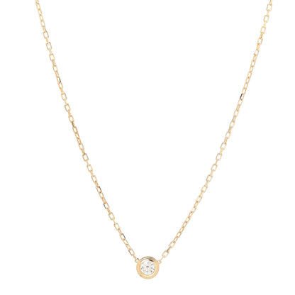 Cartier 18K Yellow Gold Diamond LM D'Amour Pendant Necklace 1 of 5