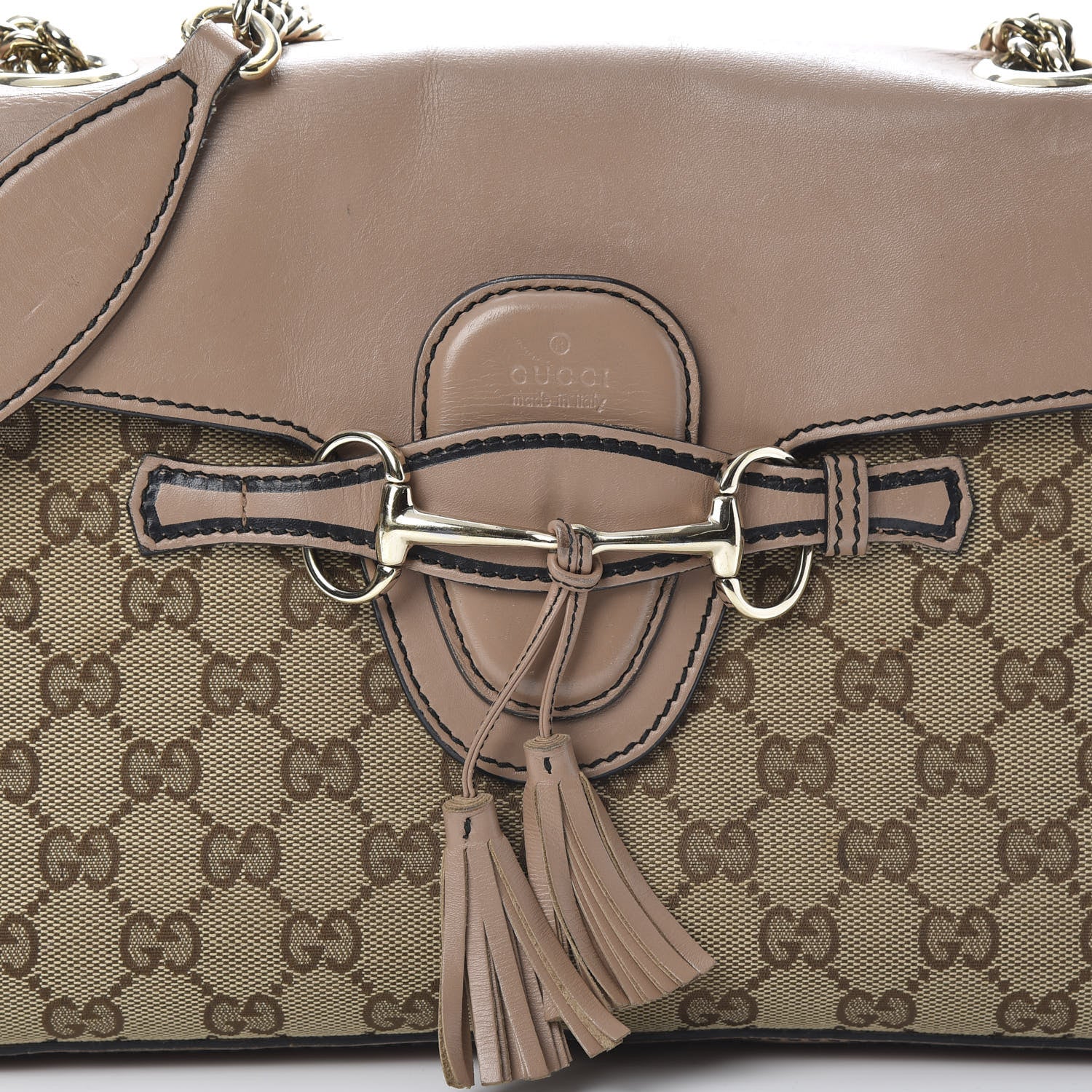 Gucci Monogram Medium Emily Chain Shoulder Bag Light Pink 8 of 18