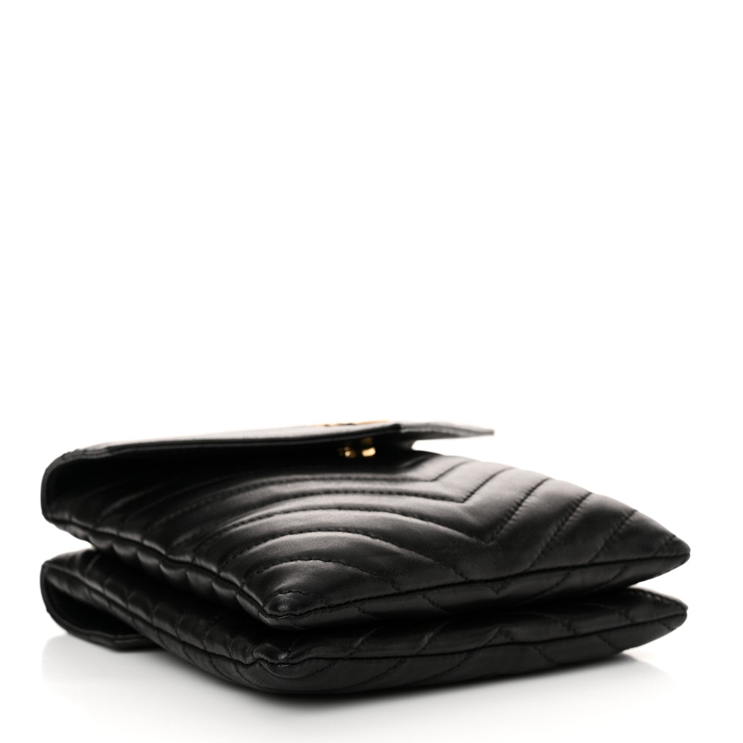 Saint Laurent Lambskin Quilted Double Flap Bag Black 4 of 11