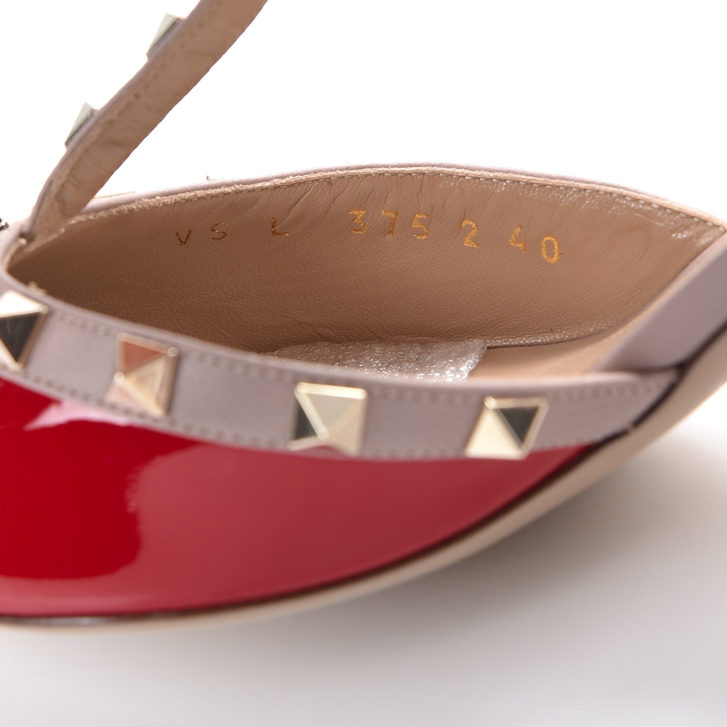 Valentino Garavani Patent Rockstud Ankle Strap 65mm Pumps 40 Rosso Valentino Poudre 8 of 9