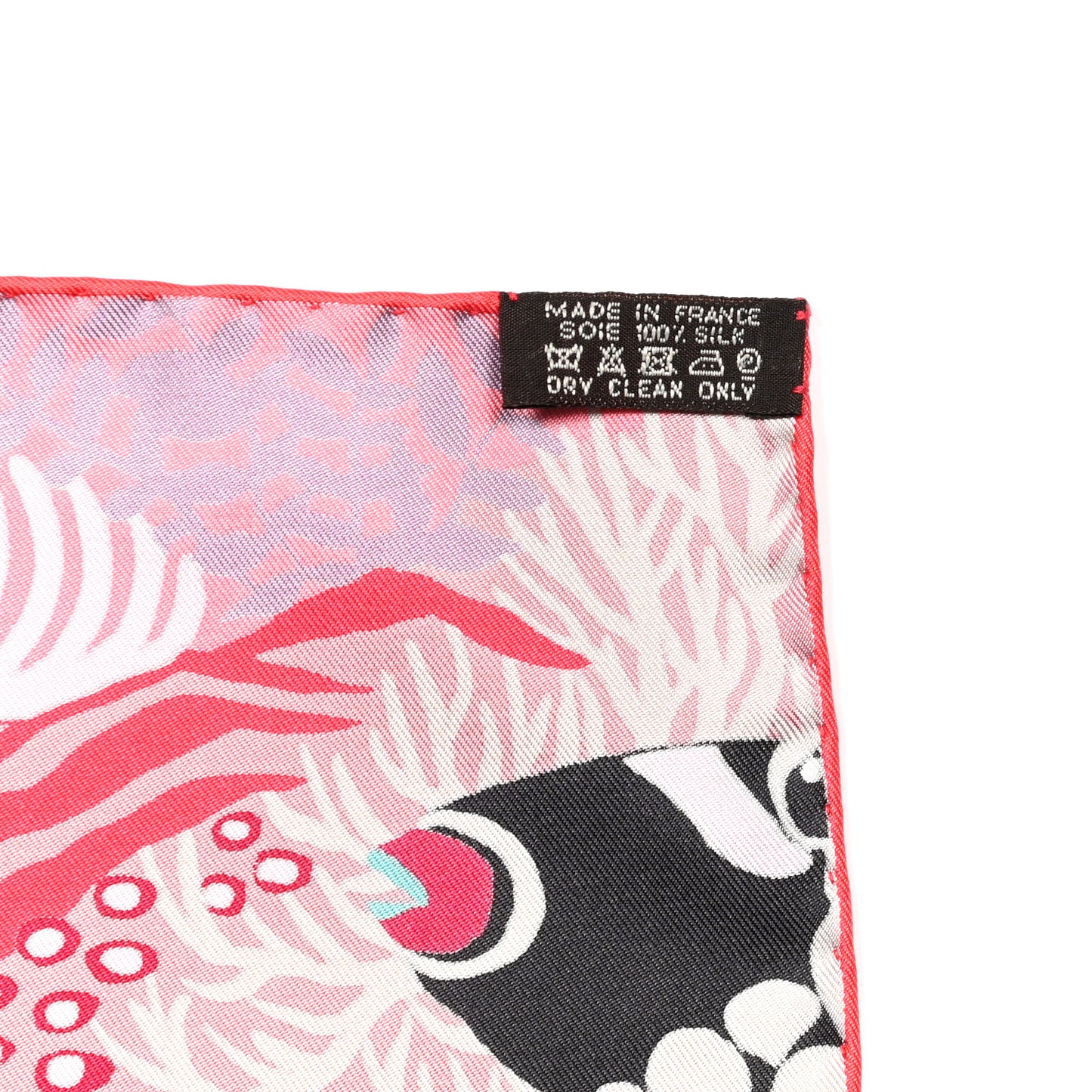 Silk Under The Waves Scarf 90 Rose Rouge Violet