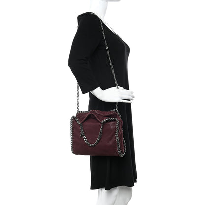 Stella McCartney Shaggy Deer Mini Falabella Fold Over Tote Plum 2 of 13