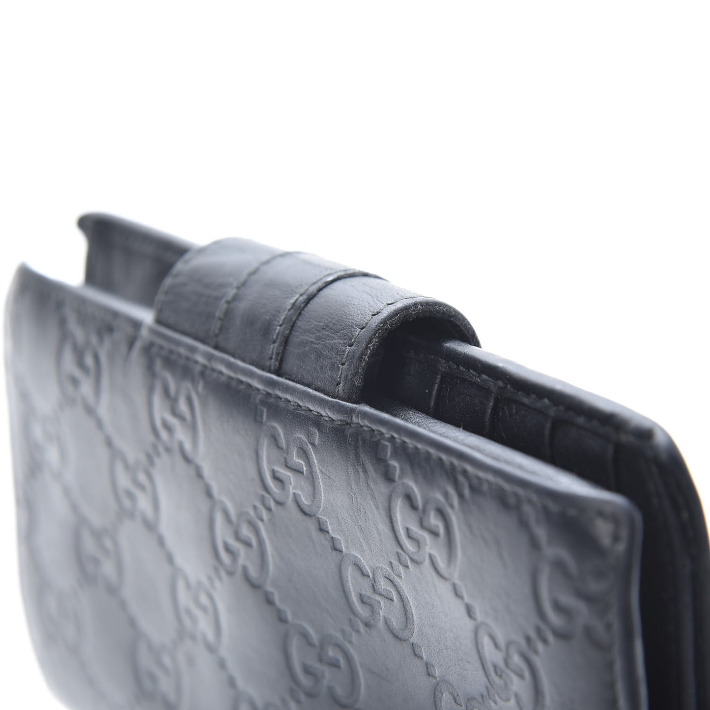 Guccissima Ladies Web Long Wallet Black