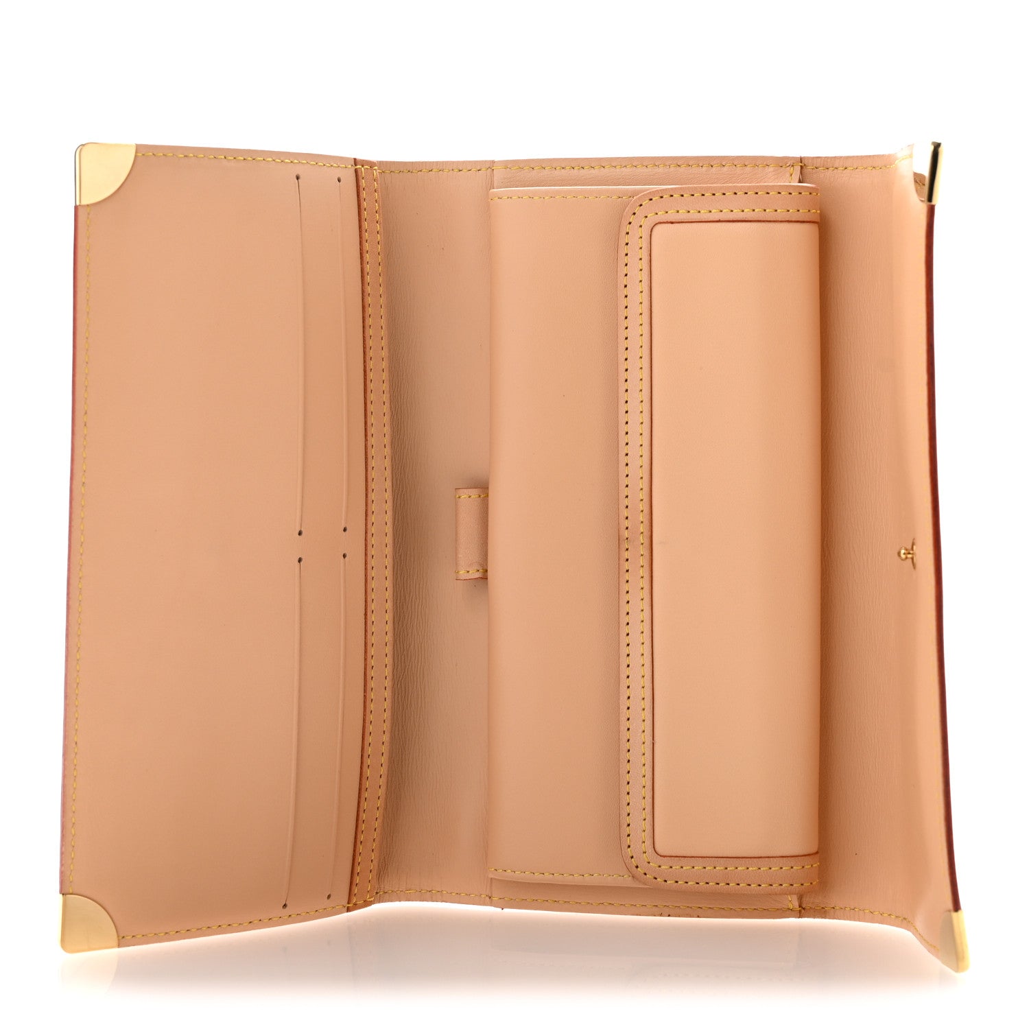 Louis Vuitton Monogram Cherry Blossom Porte Tresor International Wallet Brown 5 of 11