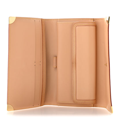 Louis Vuitton Monogram Cherry Blossom Porte Tresor International Wallet Brown 5 of 11