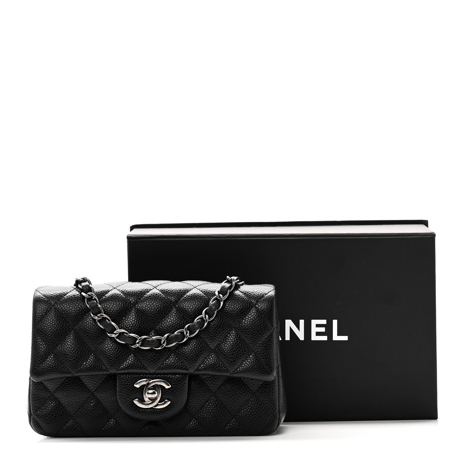Chanel Caviar Quilted Mini Rectangular Flap Black 11 of 11