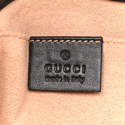 Gucci Calfskin Matelasse Mini GG Marmont Shoulder Bag Black 6 of 11