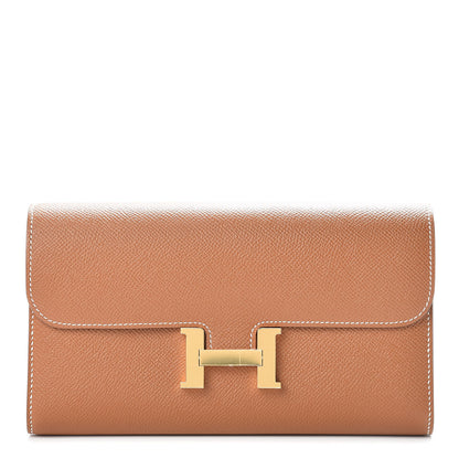 Hermes Epsom Constance Long Wallet Gold 1 of 8