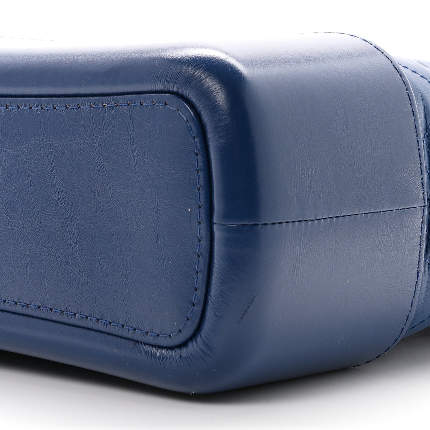 Chanel Aged Calfskin Quilted Medium Gabrielle Hobo Blue 10 of 10