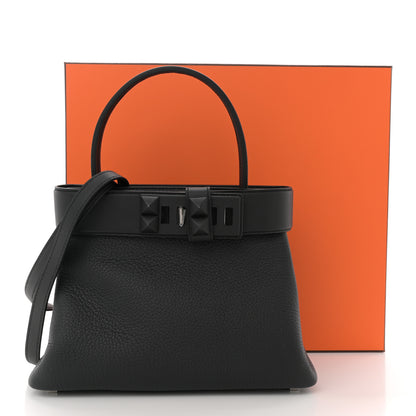 Hermes Togo Swift Medor Bag Black 10 of 10