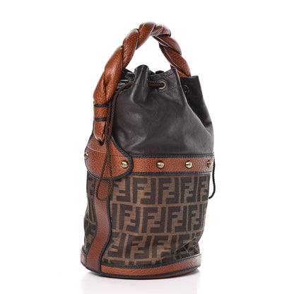 Fendi Zucca Small Palazzo Bucket Bag Tobacco 3 of 11