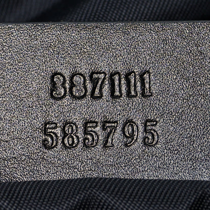 Gucci GG Supreme Monogram Web Messenger Bag Black 6 of 9