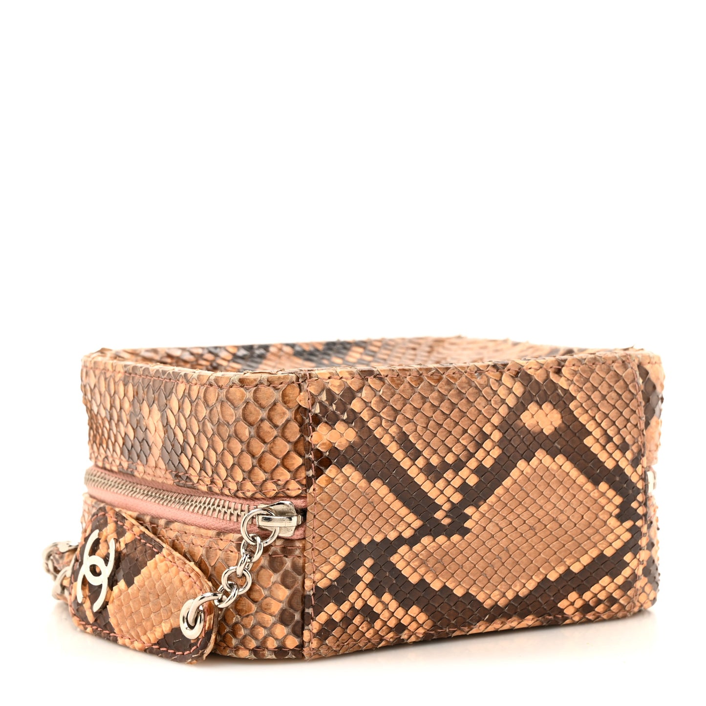 Snakeskin Mini Shoulder Bag Beige