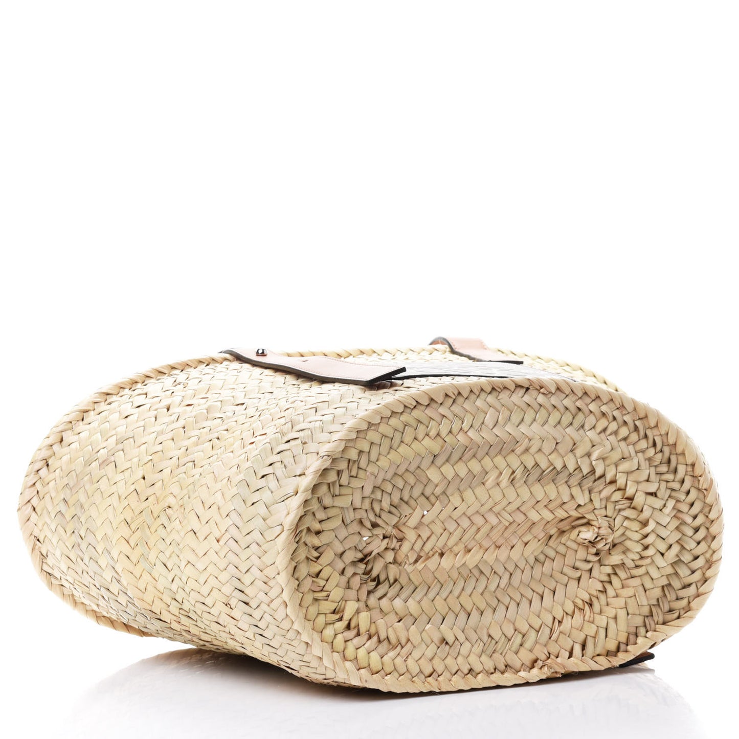 X MY NEIGHBOR TOTORO Raffia Dust Bunnies Basket Tote Bag Black Tan