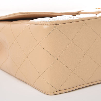 Chanel Caviar Quilted Jumbo Single Flap Beige Clair 5 of 10