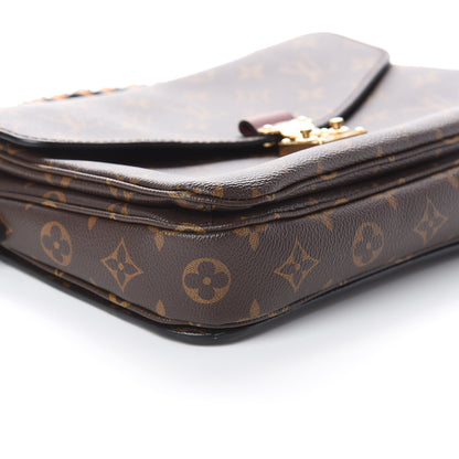 Louis Vuitton Monogram Braided Pochette Metis Safran 6 of 10