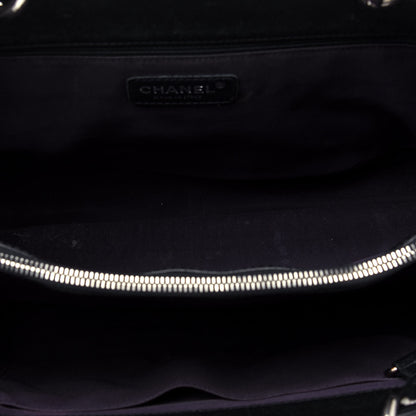 Chanel Caviar Quilted Grand Shopping Tote GST Navy Blue 6 of 25