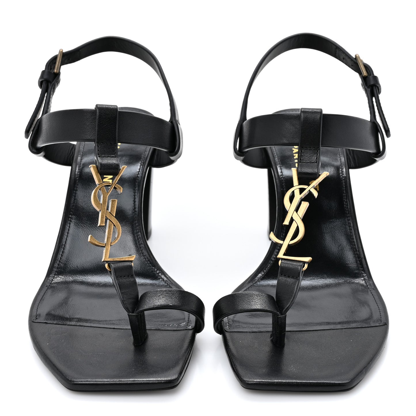 Calfskin Cassandra 75 Sandals 36 Black