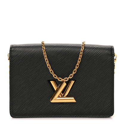 Louis Vuitton Epi Twist Belt Chain Wallet Black 1 of 8