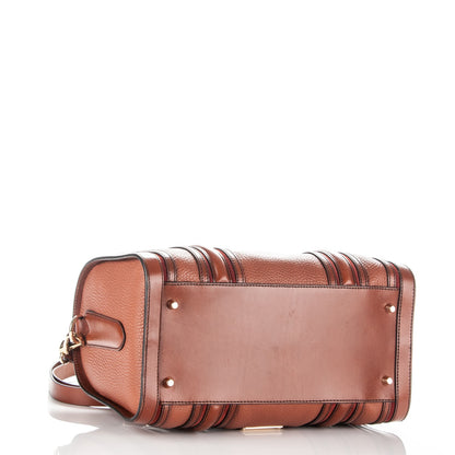 Burberry Grainy Calfskin Medium Alchester Bowling Bag Brown 4 of 7