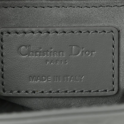 Christian Dior Calfskin Cannage Diamond Small My ABCDior Lady Dior  Gray 6 of 10