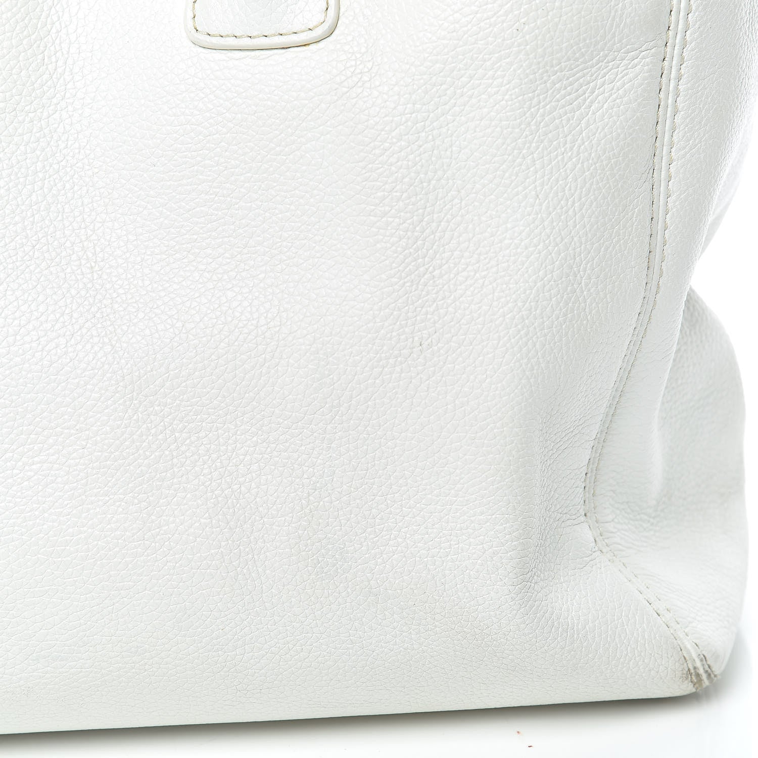 Chanel Calfskin Cerf Executive Shopper Tote White 33 of 33