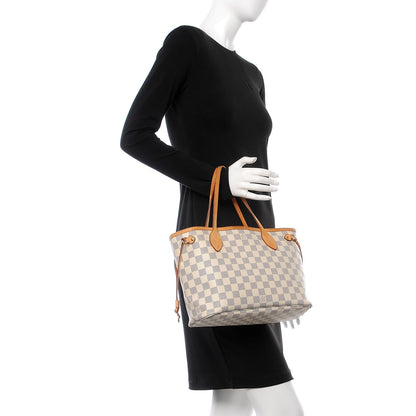 Louis Vuitton Damier Azur Neverfull PM 2 of 16