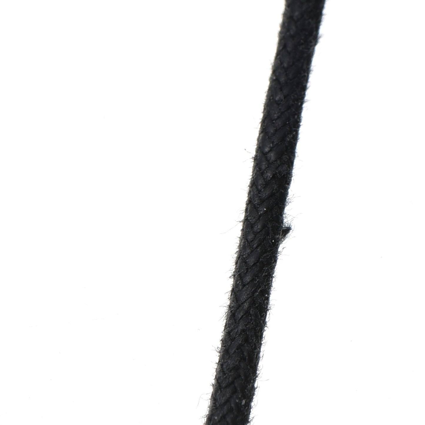 Sterling Silver Resin Parentesi Pendant Necklace Black