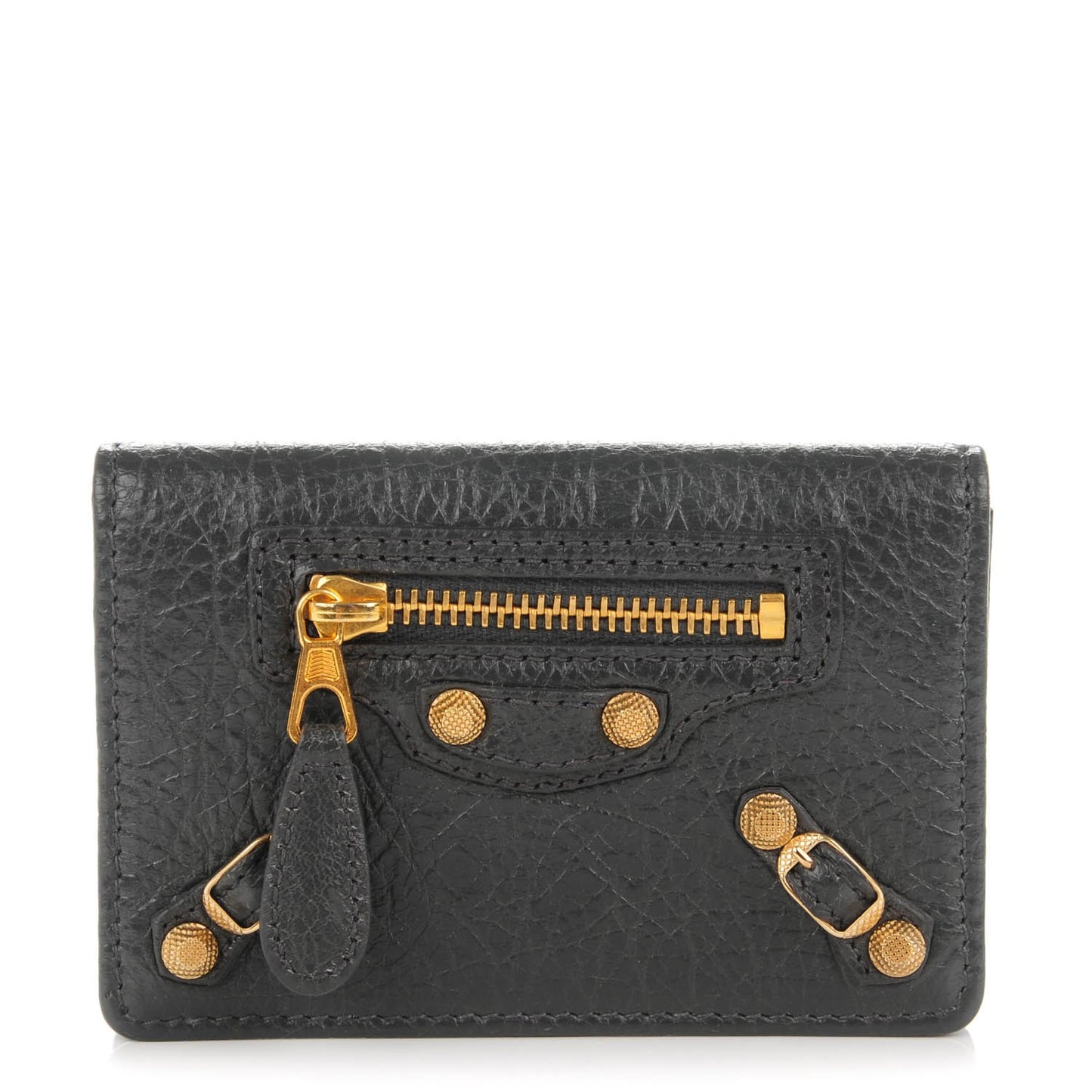 Agneau Giant 12 Card Case Gris Fossile