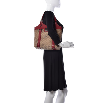 Christian Dior Monogram Tote Red 2 of 11