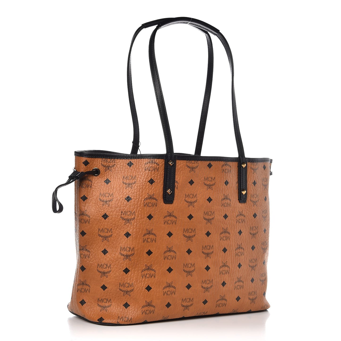 Visetos Medium Project Reversible Shopper Tote Cognac
