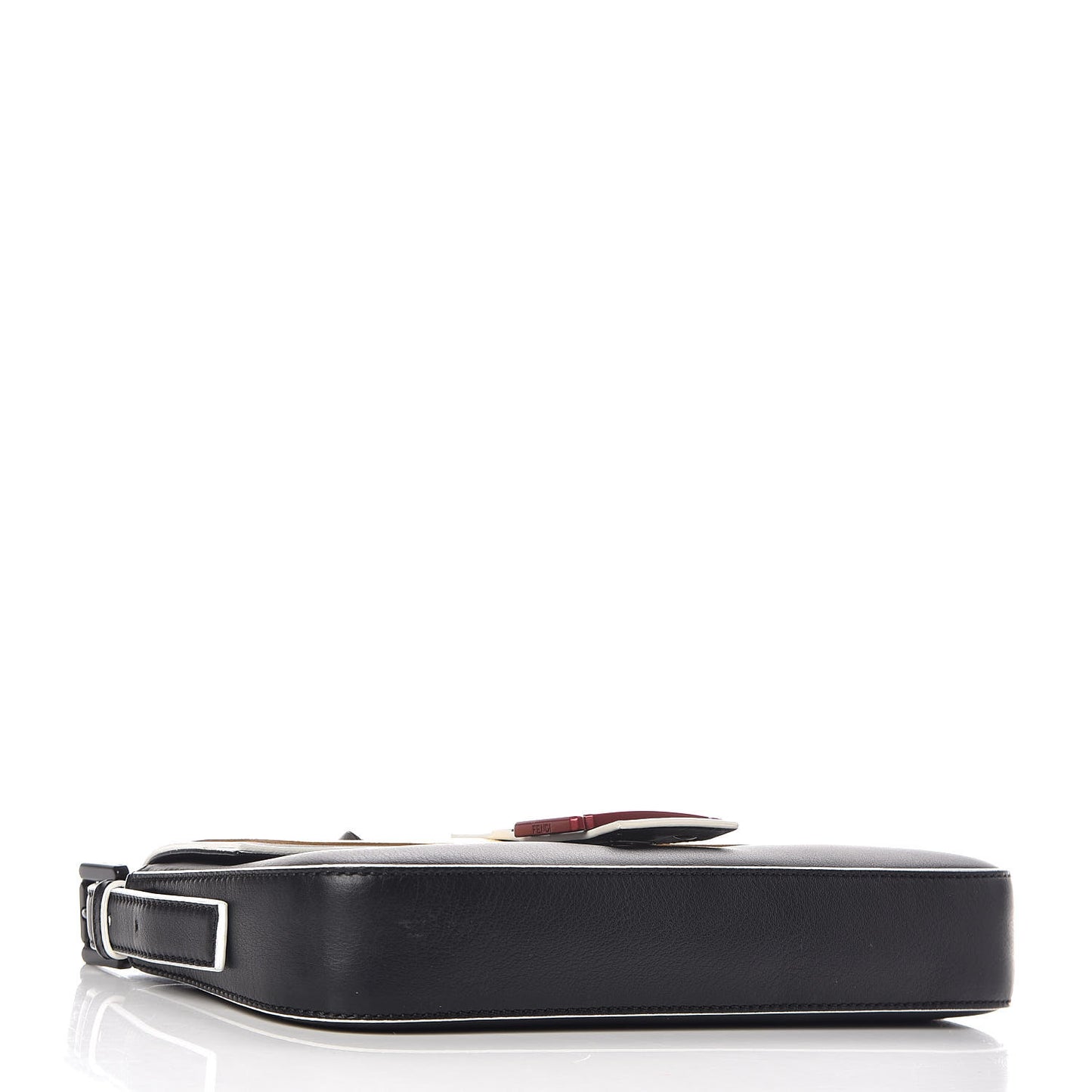 Vitello Dolce Elite Monster Eyes Bi-Color Baguette Black Yellow