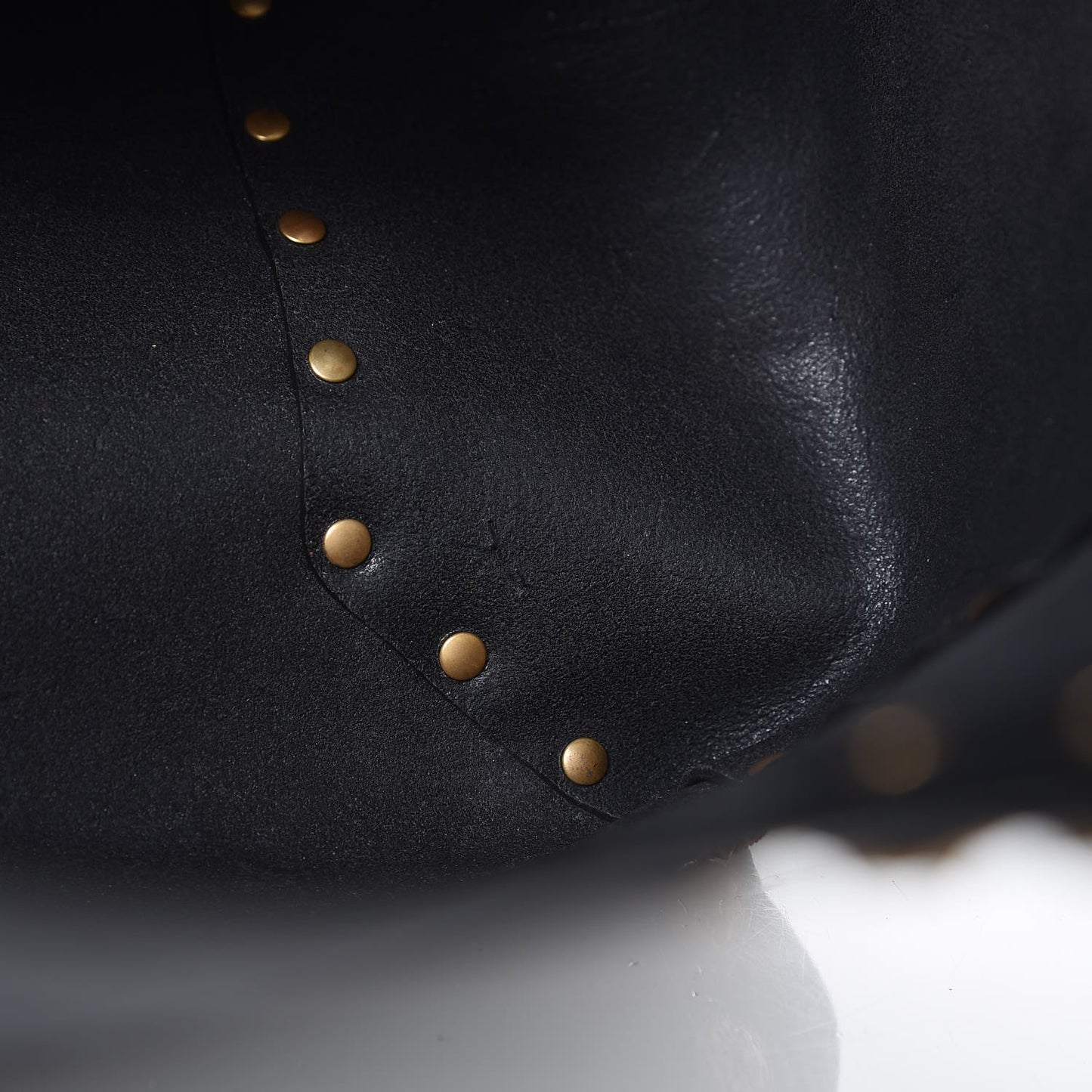 Emboosed Calfskin Studded Gryphon Zodiac Tote Black