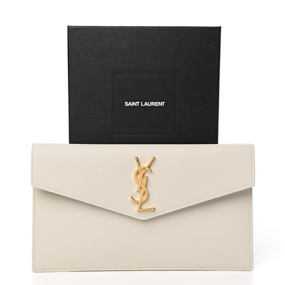 Saint Laurent Grain De Poudre Uptown Pouch Crema Soft 6 of 6