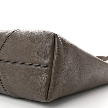 Chloe Grained Calfskin Large Spin Tote Flannel Grey 10 of 10