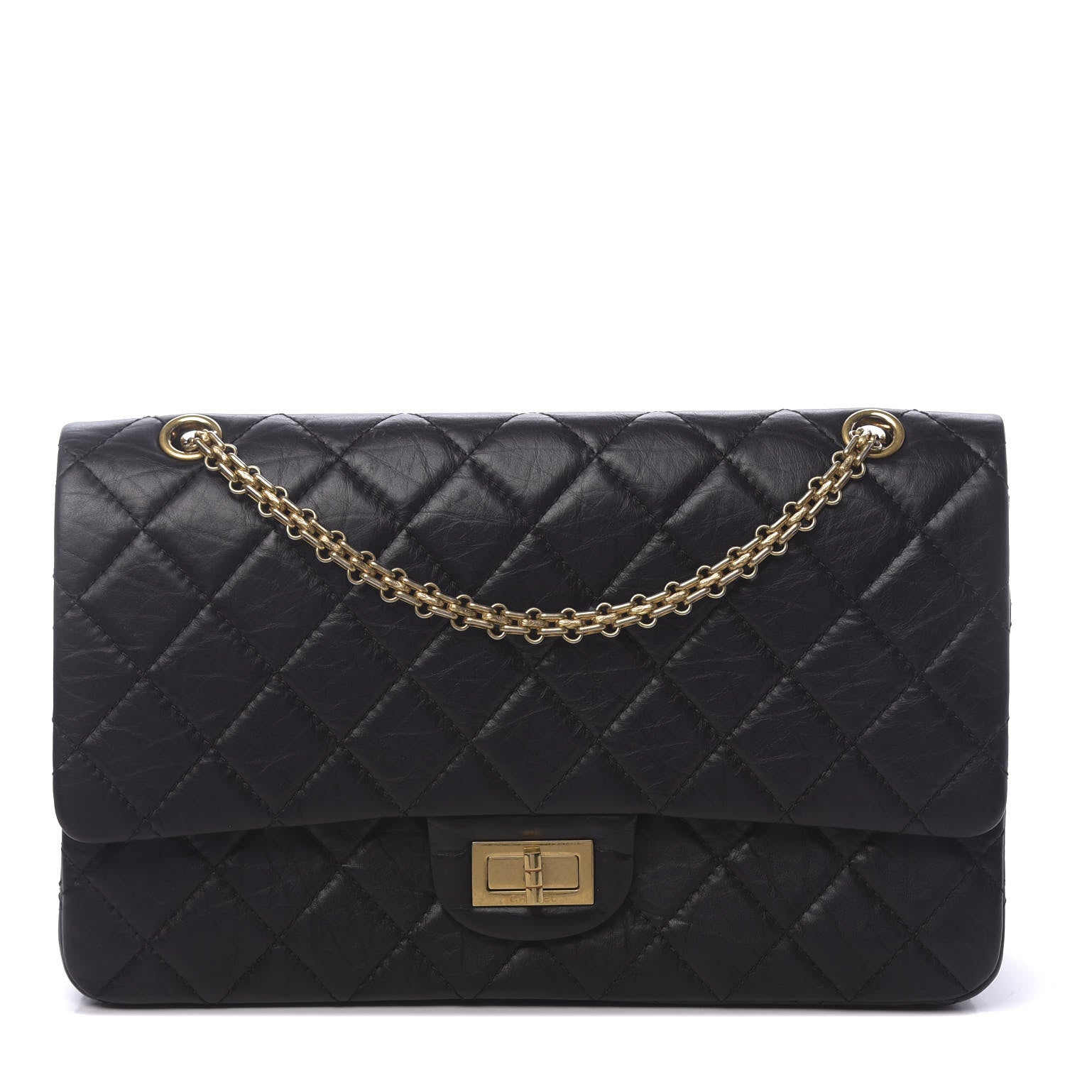 Chanel Aged Calfskin Quilted 2.55 Reissue 227 Flap Black 1 of 11