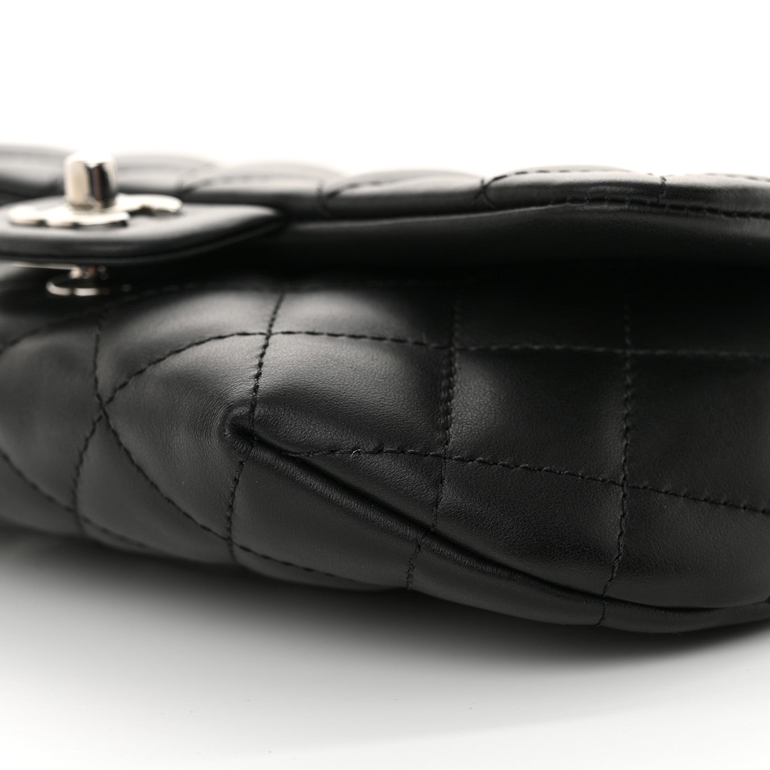 Chanel Calfskin Quilted CC Uniform Flap Belt Bag Black 9 of 10