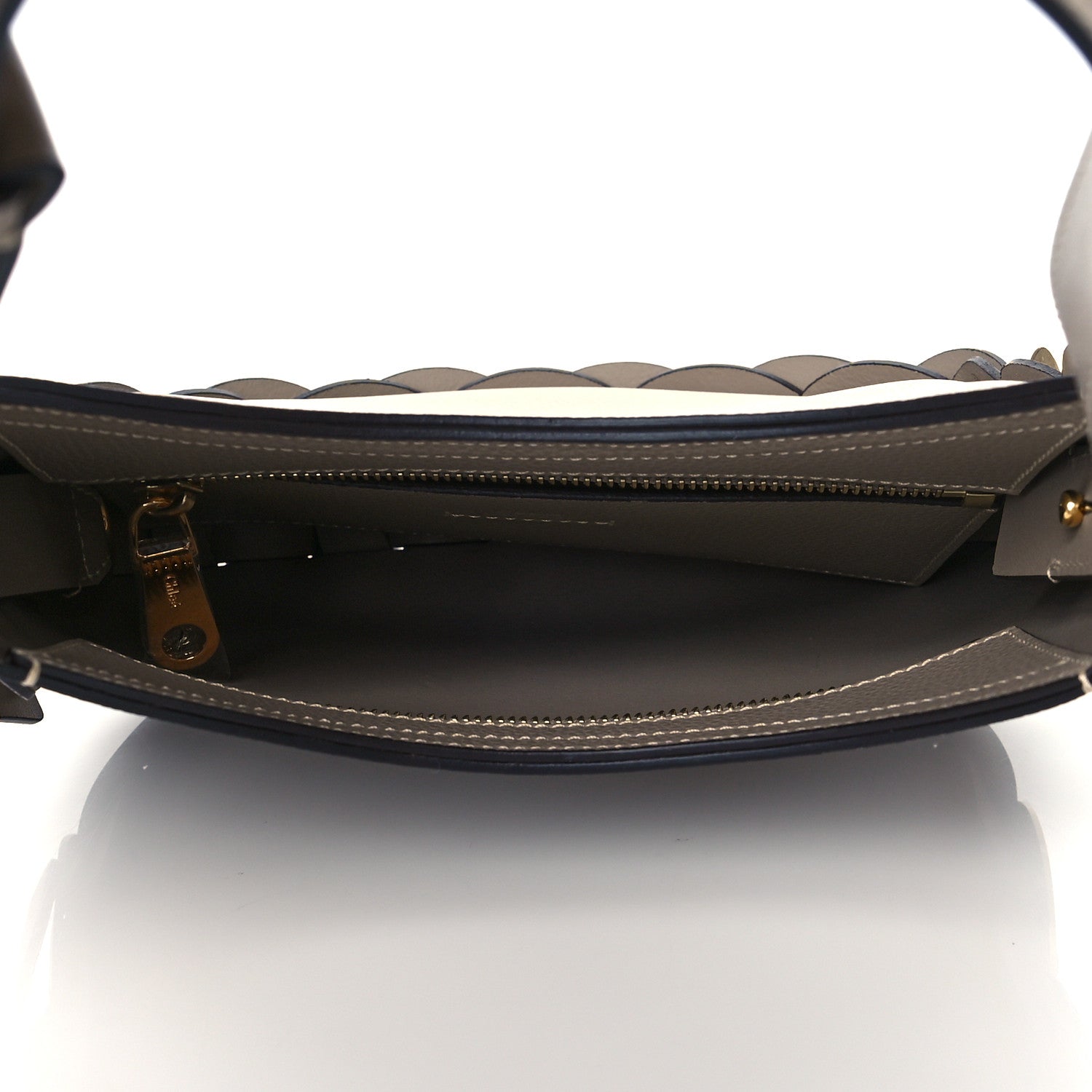 Chloe Small Grain Smooth Calfskin Small Darryl Hobo Motty Grey 5 of 10