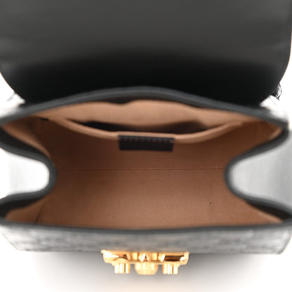 Gucci Guccissima Signature Padlock Backpack Black 6 of 9