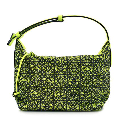 Loewe Jacquard Anagram Calfskin Small Cubi Bag Neon 2 of 10