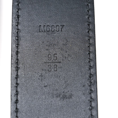 Louis Vuitton Taiga 35mm LV Initiales Belt 95 38 Black 6 of 7