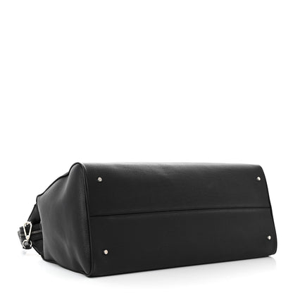 The Row Grained Calfskin George XL Duffle Bag Black 4 of 10